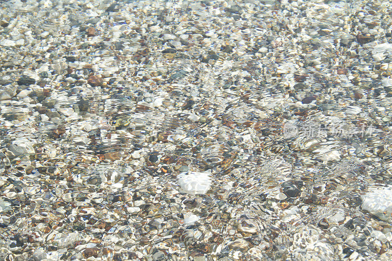 卵石在海上的背景/纹理